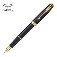 Parker sonnet ปากกาหมึกซึม & ตัวแปลงหมึกวิจิตรปลายปากกาด้วยหมึกสีดำเติมเคลือบสีดำเคลือบทองตัด