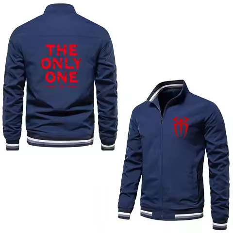 Male famous wrestler Roman rules windproof zipper jacket street sports casual jacket 2024 Spring and