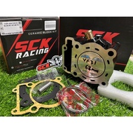 SCK RACING CERAMIC BLOCK 68MM + FORGED PISTON SET - SYM VF3I VF3 185 BLOK 68 SIZE FORGING FJN ESPADA