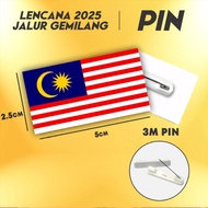 Sv Lencana Jalur Gemilang Pin Malaysia Kerongsang Bendera MY Brooch Merdeka Malaysian Flag Clips Lam
