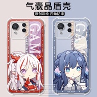 Ultra Thin Airbag Anime Cartoon Arknights Version Clear Soft TPU Phone Case for Asus Rog Phone 8 8Pr
