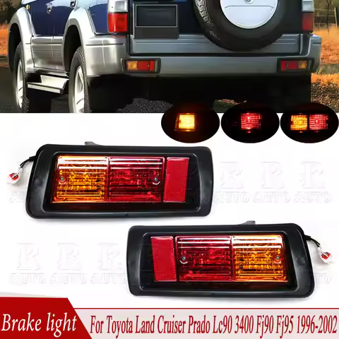 Tail Light Rear Warning Stop Brake Light Reflector Fog Lamp For Land Cruiser Prado Lc90 3400 Fj90 Fj
