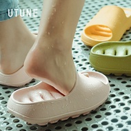 UTUNE Hollow Leak Sandal Slides For Women Bathroom Shower  Slippers shoes EVA Soft Non-slip Pink