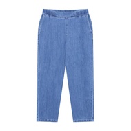 Giordano Womens Relaxed Elastic Denim Jeans 05425037001 กางเกงผู้หญิง กางเกงจิออดาโน