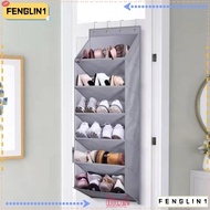 FENGLIN Hanging Storage Bag, Foldable Closet Hanger Shoe Rack, Large Space Saver  Fabric Deep Pockets Hanging Shoe Organizer Closet