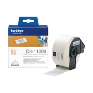 Brother DK-11208 38mm x 90mm 400 Label Roll, Large Address Labels (Black On White)