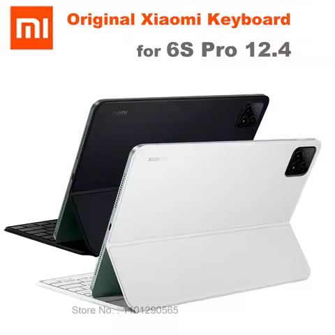 100% Original Xiaomi Pad 6S Pro 12.4 Inch Keyboard Case English Key Tablet Magnetic Flip Cover Stand