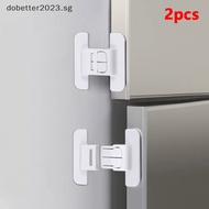 [DB] 2pcs Kids Security Protection Refrigerator Lock Home Furniture Cabinet Door Safety Locks Anti-Open Water Dispenser Locker Buckle [Ready Stock]