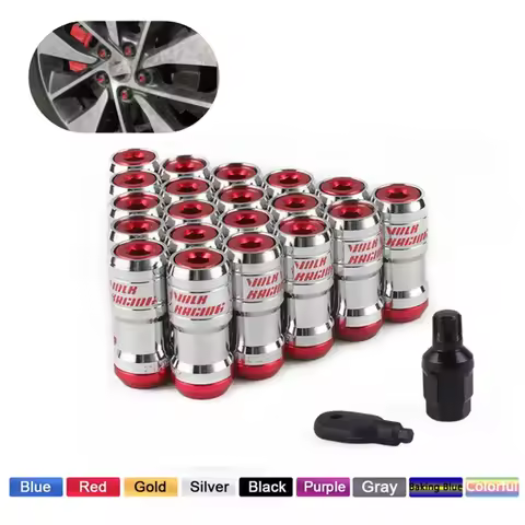 Racing Wheels Lug Nuts VOLK-T Cold-Forged Steel Wheel Car Nut For Honda Nissan tuning car universal 