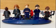 展示美品樂高 lego 76042 漫威航母 大人偶五+三小人偶（含站台