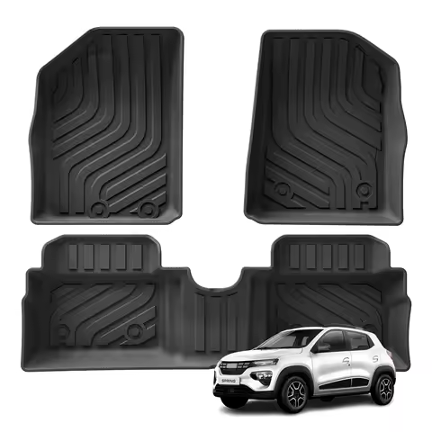 for Dacia Spring EV 2021-2023 Renault City K-ZE Renault Kwid E-Tech Electric TPE 3D Car Floor Mats T
