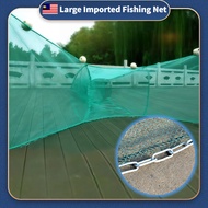 【READY STOCK】Large Imported Fishing Net Barrage Net Hukou Net Trawl Folding Fish and Shrimp Cage Sle