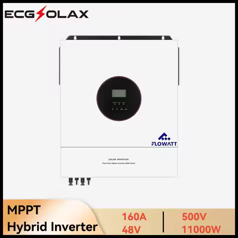 ECGSOLAX 11KW Solar Hybrid Inverter 11000W Hybrid Solar Inverter BMS 230Vac 48V With Dual Input MPPT