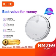 【NEW LAUNCH】ILIFE V2 Intelligent Robot Vacuum cleaner Cordless Auto Vacuum Cleaner 2600mAh Battery