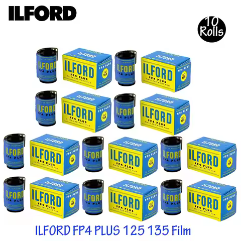 1-10 Rolls 145th Anniversary Vintage Edition ILFORD FP4 PLUS 125 135 Black And White Film For 35mm F