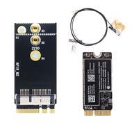 Broadcom BCM94360CS2 Dual Band WiFi Card (with M.2 NGFF Adapter & Antennas)