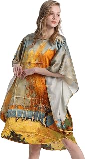100% Pure Silk nightgowns Batwing Sleeved Classic Sleepwear