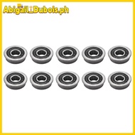【Abigail_Dubois】10Pcs F695- Bearing 5X13X4mm Flanged Miniature Deep Groove Ball Bearings F695RS for 