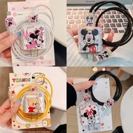 New Cartoon Charger Data Cable Case Protector and Winding Kit Compatible for Apple 20W Fast Charger 