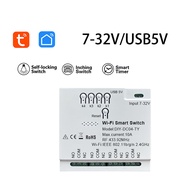 ควบคุมด้วยแอพพลิเคชั่น4CH 2CH 1CH สวิตช์อัจฉริยะแบบไร้สาย DC 7-32V AC 85-265V USB 5V เครื่องใช้ไฟฟ้า