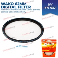 UV Lens Filter 62mmWAKO for Canon Nikon Camera Lenses sony
