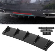 Phoenixshop Rear Bumper Diffuser  Spoiler ABS Replacement Weatherproof for Car Modification