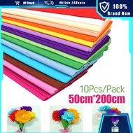 10Pc Crepe Paper Flower Party Decoration Crepe Paper Roll DIY Handmade Material Paper Thickened Roll