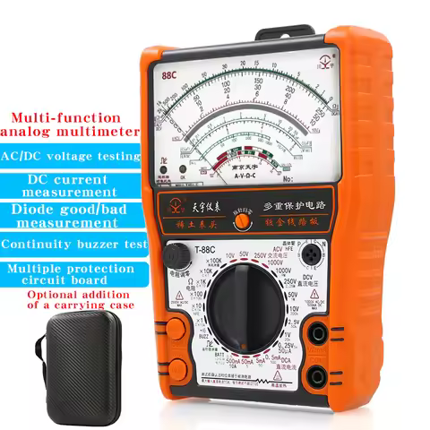 NJTY 88C External Magnetic Pointer Anti-Burn High-Precision Multimeter Universal Meter High-Precisio
