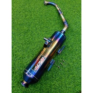 Exhaust standard Racing Apido Super PREMIUM BLUE PURPLE power pipe beat Crab beat new Click 125 powe