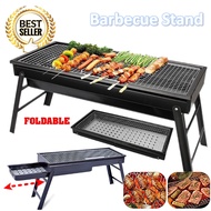 Portable 60CM Foldable BBQ Stand Camping Picnic Folding Barbecue Charcoal Grill Pan Barbecue Tray Detachable Portable