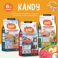 {แถมเปียกKandy1โหล}  ยกกล่อง6ถุง Kandy แคนดี้ อาหารแมวโฮลิสติก สำหรับแมวทุกช่วงวัย ไม่มีผลพลอยได้จาก