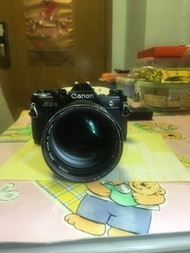 Canon AE-1 with 135mm f2 lens