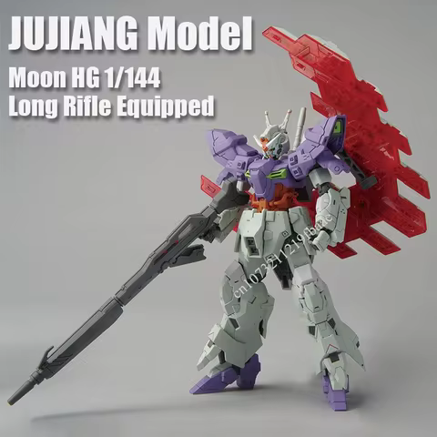 In Stock JUJIANG Model Moon Long Rifle Equipped HG 1/144 AMS-123X-X Assembly Model Kits Action Figur