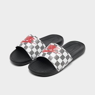 Nike Victori One "JUST DO IT" Checkered Black Slides Slippers Swoosh Sandals Jordan Kasut Nike Men