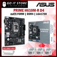 Asus PRIME H610M-R D4 mATX LGA1700 DDR4 Motherboard