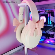 [Lightoverflow] Silicone Bow Headphone Accessory, 2 Pa 3D Bows Decor For Headphones, Cute Earphone D