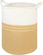danpinera Laundry Basket with Handle, 62 L Toy Storage, Braided Storage Box, Laundry Hamper, Large,