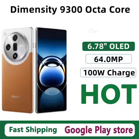 Original Oppo Find X7 Mobile Phone Dimensity 9300 Android 14.0 OTA Update 6.78" OLED 120HZ 64.0MP Ca