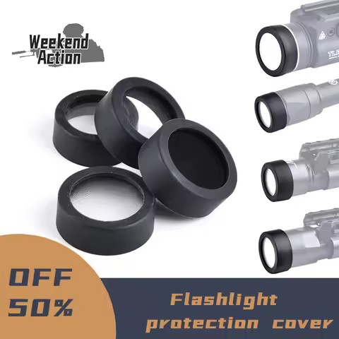 WADSN Tactical M300 M600 X300 X400V Protector Hunting Weapon light LED Flashlight Cover Custom Lens 