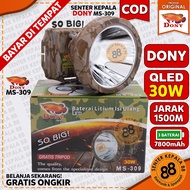 Senter kepala Cas DONY MS 309 SOBIG 30 WATT 30W 30 W QLED LED T6 MURAH SUPER TERANG MURAH Sintar Don