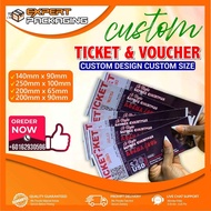 Coupon Printing Voucher Printin I Coupon Baucer Cetak Gift Card Promotion Ticket Event Ticketing