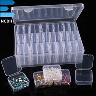 NCB11 พลาสติกทำจากพลาสติก กล่องเก็บลูกปัด หลายกริด ดีไอวาย กล่องเก็บเครื่องประดับ มัลติฟังก์ชั่ โปร่