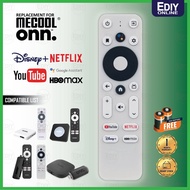 【𝐅𝐑𝐄𝐄 𝐁𝐀𝐓𝐓𝐄𝐑𝐘 𝐀𝐀𝐀𝐗𝟐】 REPLACEMENT FOR MECOOL ONN TV BOX ANDROID REMOTE VOICE SMART TV 4K UHD KM2 1000