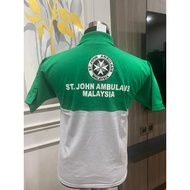 UNIFORM SEKOLAH ST. JOHN BAJU TSHIRT KOKURIKULUM UNIFORM ST. JOHN AMBULANCE MALAYSIA UNIFORM PERSATU