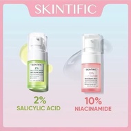 SKINTIFIC Salicylic Acid Anti Acne Serum 20ml - for Spot Scar Treatment & Brightening & Niacinamide 
