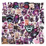 50Pcs LOL KDA Waterproof Stickers for Water Bottle Cup Laptop Bike Skateboard Luggage Box Vinyl Graf