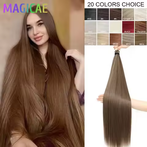 300 Grams 28Inch 3Pcs Crochet Twist Braids Ariel Straight Chestnut Brown M816# Blond 27/613 Braiding
