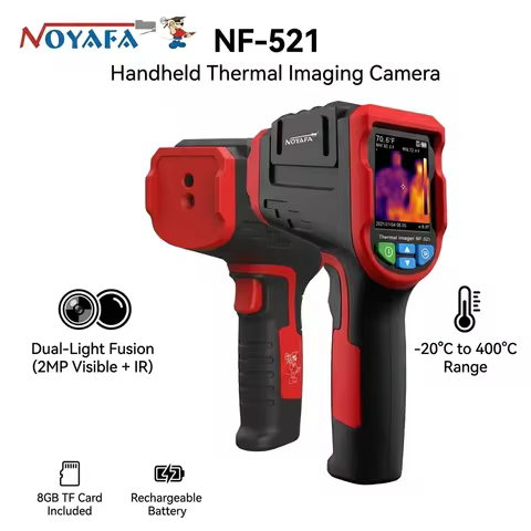 NOYAFA NF-521 Handheld Thermal Imaging Camera 2MP Visible Light Dual Lens Thermal Imager -20~400°C F