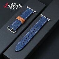 Cowboy Canvas Strap for Watch 1-10 Ultra SE 1/2 Bracelet for Iwatch 38 40 41 42 44 45 46 49mm Watch 