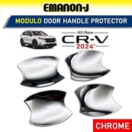 HONDA CRV CR-V 2024 ABOVE CHROME Door Handle Bowl Cover Trim Inner Bowl Chrome 4 PCS/SET